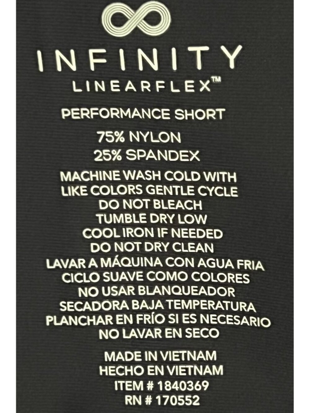 Infinity Mens Performance Chino Shorts 38 Navy 4-Way Stretch Golf NWT Preppy - Picture 6 of 6